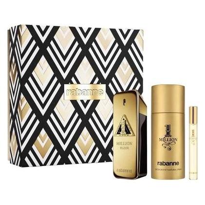 Paco Rabanne SET RABANNE 1 Million Elixir Parfum spray 100ml + DEO spray 150ml + Parfum spray 10ml (Parfum Set) (70293977)