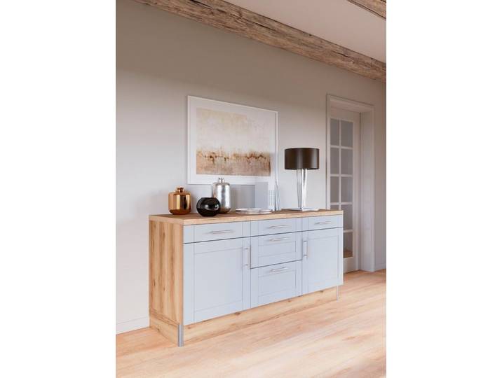 OPTIFIT Küche Ahus, 180 cm breit, ohne E-Geräte, Soft Close Funktion, MDF Fronten