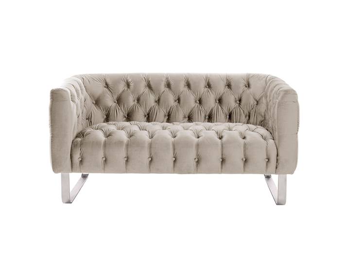 Grosvenor 2-Sitzer Sofa - Taupe - Silber