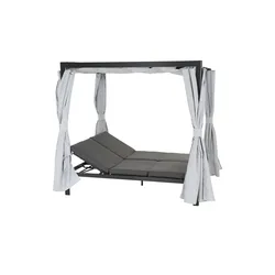Siena Garden Loungebett  Waikiki , grau , Maße (cm): B: 150 H: 200