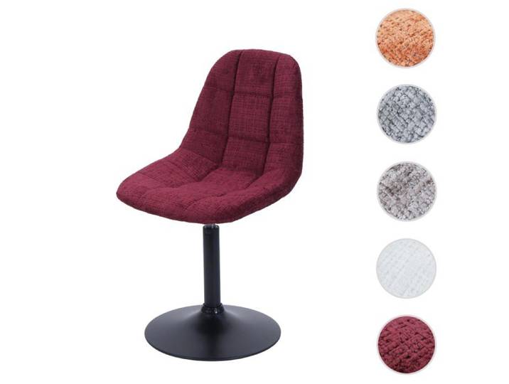 Chaise de salle à manger MCW-A60 Chenille bordeaux