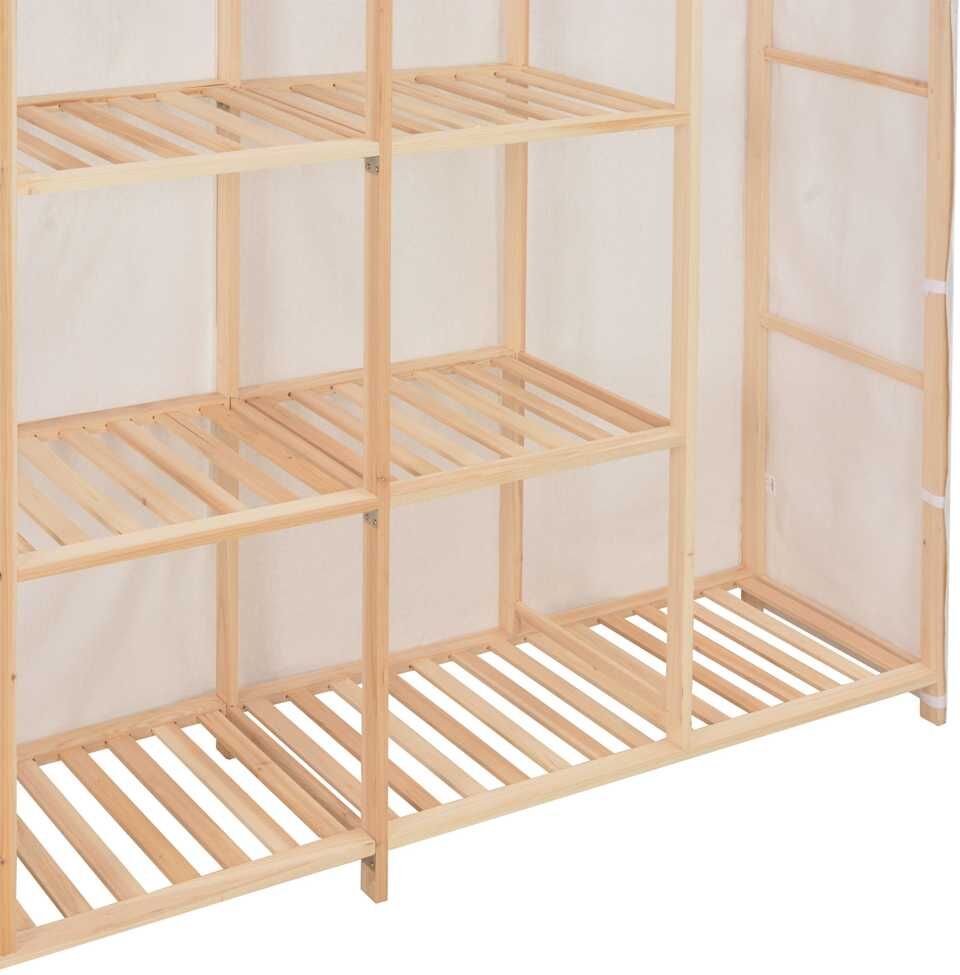 vidaXL Garde-robe Blanc 173x40x170 cm Tissu