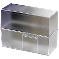HAN 975-63 Karteibox Transluzent, Klar max. Anzahl der Karten: 500 Karten DIN A5 quer