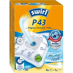 2x Swirl P 43 MicroPor, Staubsaugerbeutel