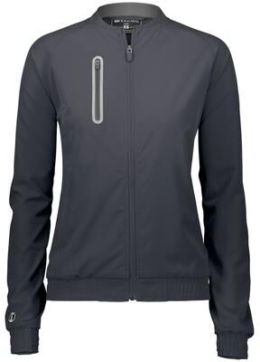 Holloway 229743 Women's Weld Jacket in Carbon size 2XL   Polyester/Spandex Blend
