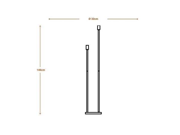 OSRAM Stehlampe DECOR STICK, alu / grau / zink, für Wohn- / Esszimmer, Metall, Modern, Stehlampe