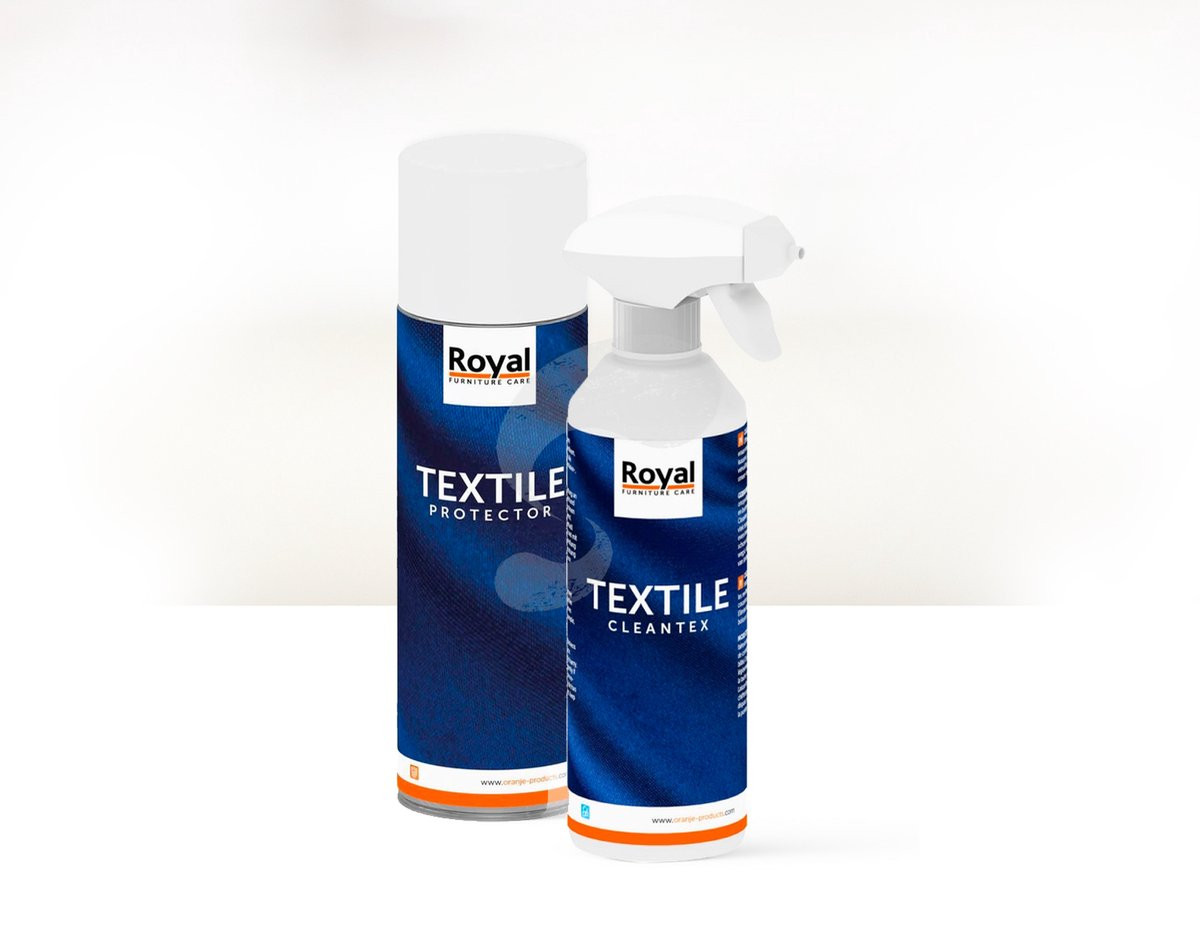 Royal Furniture Care set met textile protector (500 ml) en Cleantex vlekkenspray (500 ml)
