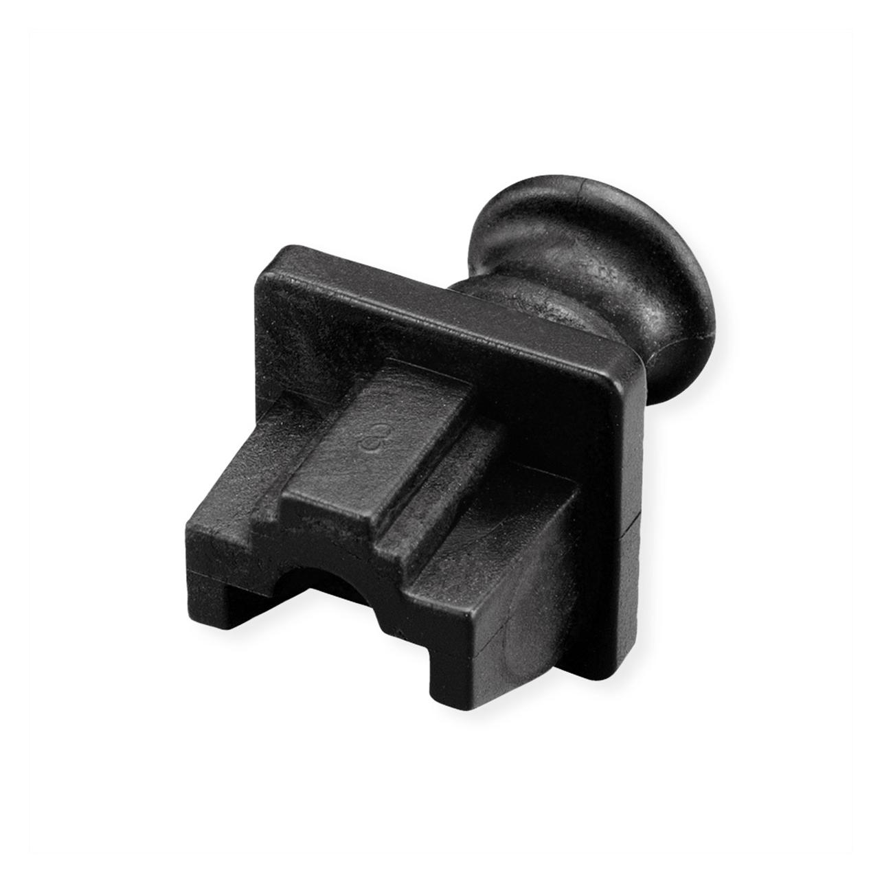 Value RJ45-Buchsen-Staubschutz, 10er Set, schwarz (Blindmodul) (26.99.0322)