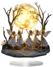 Uplift Picks Moon Tree Elf Acrylic Tabletop Decor Fantasy Desk Ornament Moon Tree Elf Acrylic Tabletop Decor Fantasy Desk Ornament