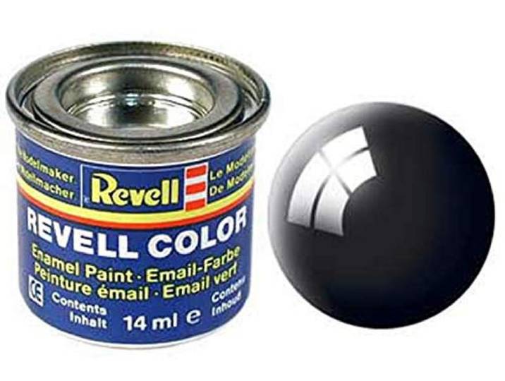 Revell 32107G emaille kleur zwart (glazend) 07 blik 14ml