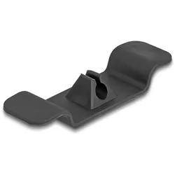 DELOCK Kabelhalter Clip selbstklebend Set 3 Stück schwarz