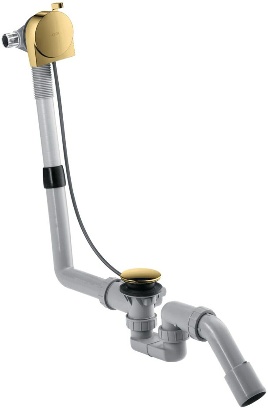 Hansgrohe Komplettset Exafill S Wanneneinlauf, Ab- + ÜL-Garn., pol. gol opt (58307990)