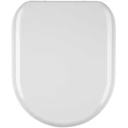 Beldray, WC Deckel, LA072771PEU7 Anti-bac D-shaped Toilet Seat, White