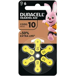 Duracell Batterie Hörgeräte EasyTab 10 (PR70) NEU 6St.