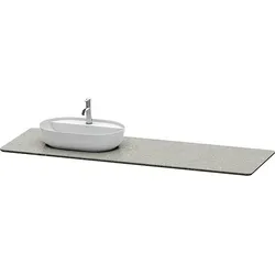 Duravit Luv Waschtisch-Konsole LU9468L3333 178,3x59,5cm, links, Grau Struktur, aus Quarzstein, 1 Ausschnitt