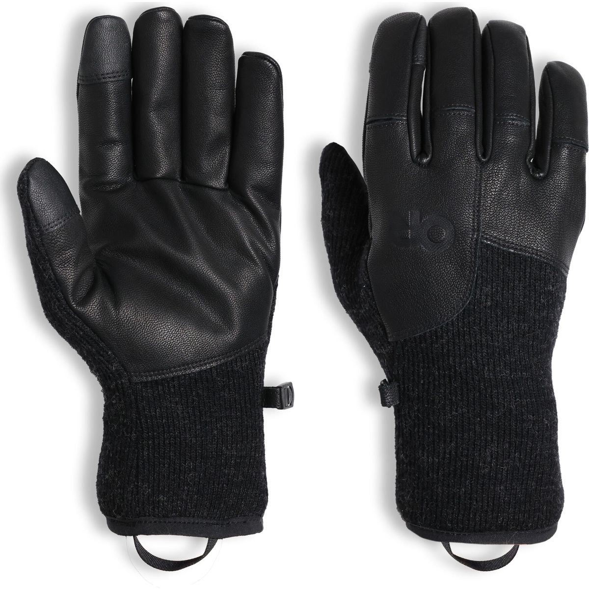 Outdoor Research Men's Flurry Leather Glove solid black (1677) S 3005531677006