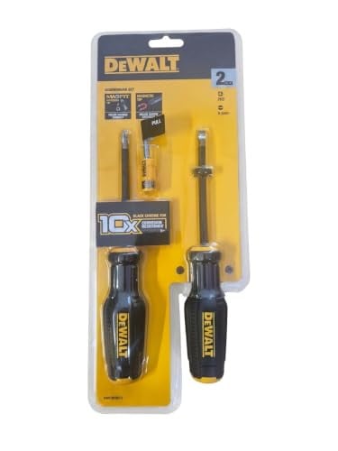 DeWALT MAXFIT Schroevendraaier Set van 2 stuks met ergonomische handgreep en S2 staal
