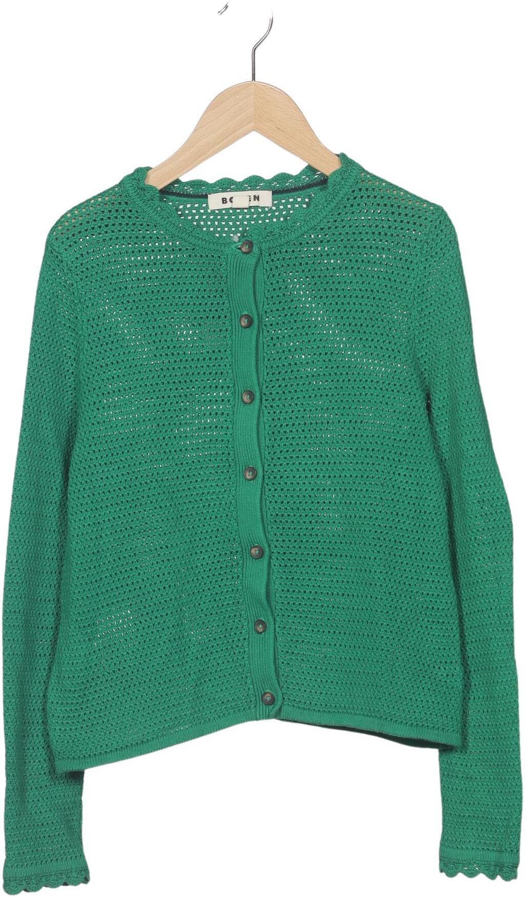 Boden Damen Strickjacke, Grün, Gr. S, Baumwolle - Second Hand