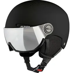 ALPINA Herren Helm ARBER VISOR Q-LITE, Größe 54 in Schwarz Schwarz
