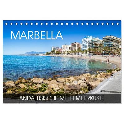 Marbella - andalusische Mittelmeerküste (Tischkalender 2027 DIN A5 quer), CALVENDO Monatskalender