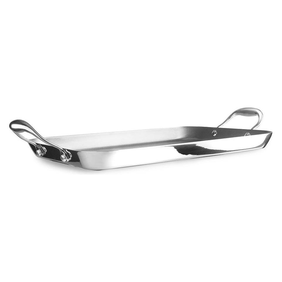 Ibili Grillplatte Triply Natural 38 x 25 x 3 cm Ideal zum scharfen Anbraten (57451459)