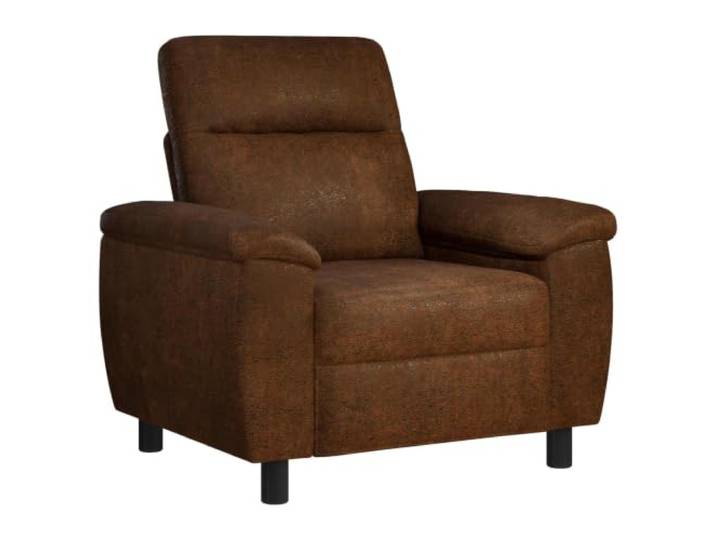 pokgdf Sofa-Set 2 STK. Braun Kunstwildleder Kissenrücken, Metallrahmen, Armlehnen aus Sperrholz, abnehmbare Bezüge mit Reißverschluss