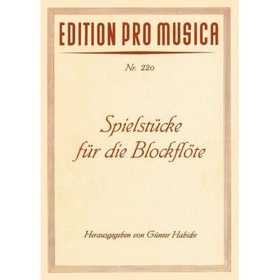 Spielstücke für die Blockflöte -