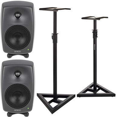 Genelec 8030 CP Stand Bundle Noir
