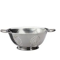 Relaxdays Küchensieb Edelstahl Silber