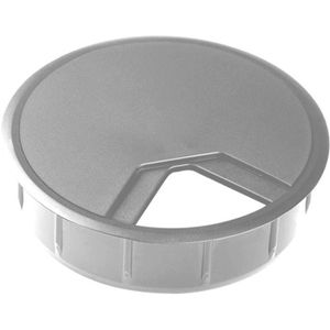 Actiforce Kabeldurchführung Ø 80 mm, silber, aus Kunststoff, mit Deckel