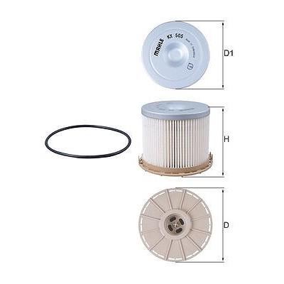 Knecht Kraftstofffilter [Hersteller-Nr. KX505D] für Isuzu