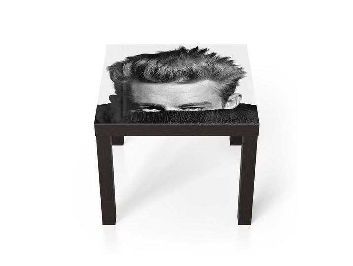 DEQORI Couchtisch 'Verborgener Blick', Glas Beistelltisch Glastisch modern