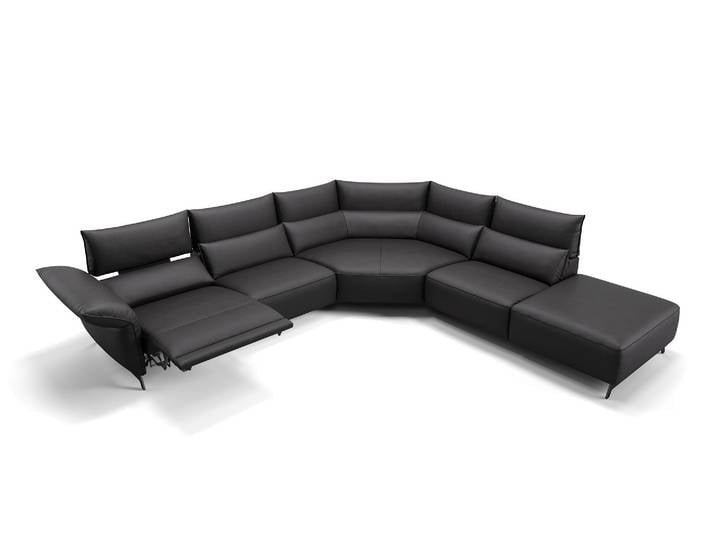 Leder Wohnlandschaft CUNEO Eckcouch mit Funktion