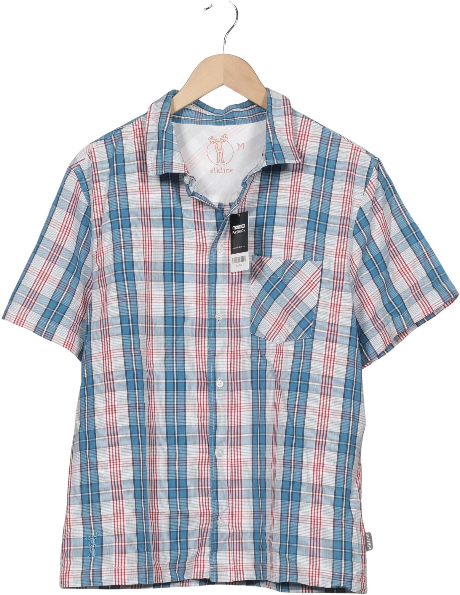 elkline Herren Hemd, Mehrfarbig, Gr. M, Baumwolle - Second Hand