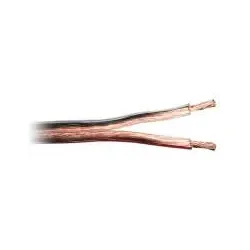 ACV 51-225-102 Lautsprecherkabel 2 x 2,5 mm transparent/rot 100 Meter