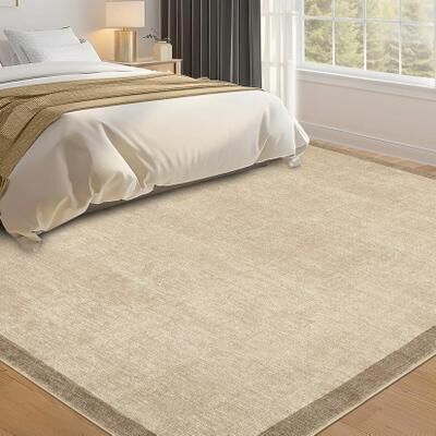 Garvee Color Blocking Modern Bordered Area Rug