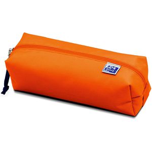 Oxford Federmäppchen rechteckig, groß, Schlamperetui, aus Stoff, orange