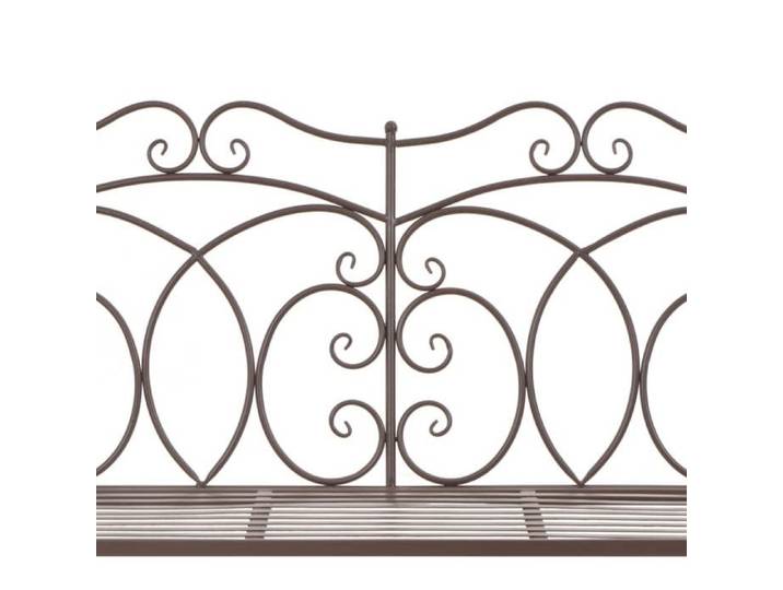 Sale 2026  Banc de jardin - BURKE - Banquette balcon - 104 cm - Fer Marron antique BB598