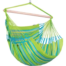 Hängesessel Kingsize Hammock Echtholz Gelb/Grün