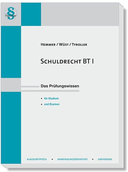 Karl-Edmund Hemmer - Schuldrecht BT I: Das PrüfungswissenFür Studium umd Examen (Skripten - Zivilrecht): Das Prüfungswissen für Studium und Examen - Preis vom 30.09.2026 22:30:23 h