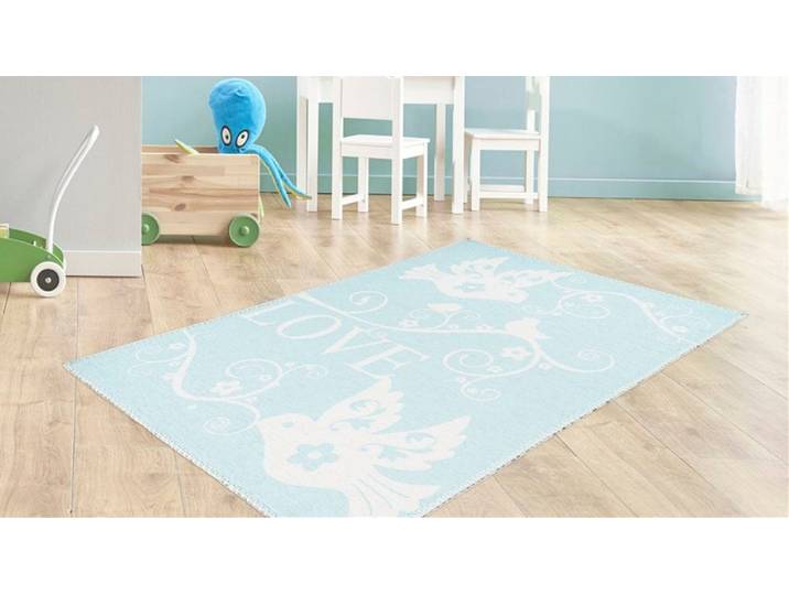 Kinderteppich ARTE ESPINA Bambini 400 , grün (mint), B:120cm H:5mm L:180cm, Polyester, Teppiche, Kinderteppich, Fantasievoll bedruckter Kinderteppich, angenehme Haptik