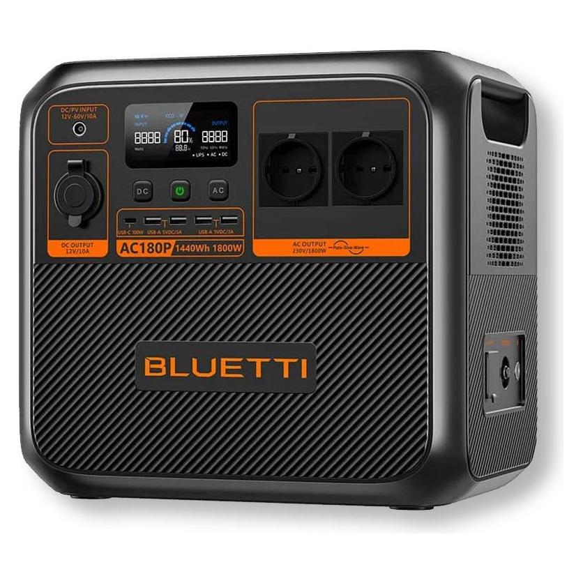 Bluetti AC180P (1440 Wh, 16 kg) (AC180P-EU-GY-BL-00)