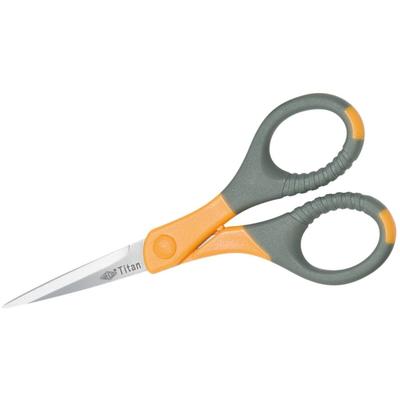 WEDO Silhouettenschere Edelstahl 15,5 cm Titan Plus grau/gelb