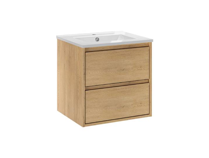 Meuble Simple Vasque Encastrée 50cm Edmé Bois