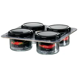 VORRATSGLÄSER-SET Mara transparent 230 ml 4-tlg.