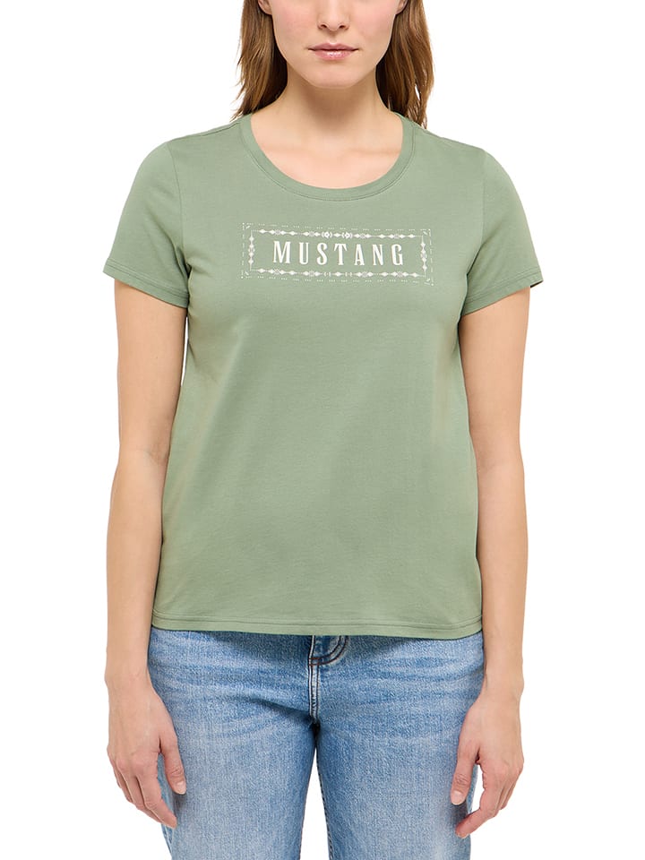 Mustang Shirt "Alma" in Grün - M