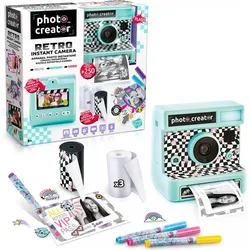 Canal Toys Instant Print Camera Retro sofort Fotos + Effekte, Sofortbildkamera, Blau, Grün, Weiss