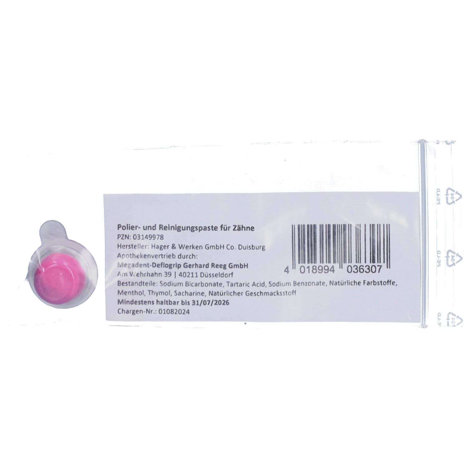 Polier- UND Reinigungspaste f.Zähne 2 g Paste
