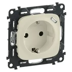 Legrand 753006 Steckdose Berührungsschutz+USB C Ladestecker Valena Allure mandelweiß