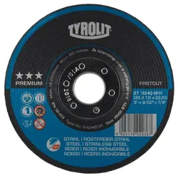 Schruppscheibe FASTCUT ø125 x 7 x 22,23mm A30P PREMIUM Stahl/Edelstahl